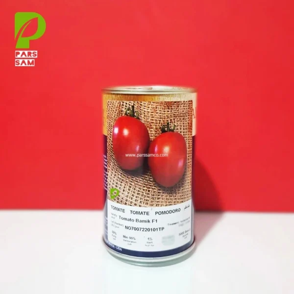 قوطی 5000 عددی بذر گوجه فرنگی بامیک